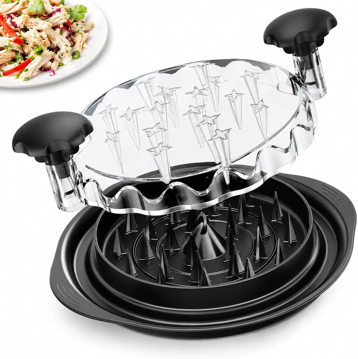 Easy-Twist Chicken Shredder – Quick Meat Shredding Tool for BBQ, Meal Prep & Home Cooking